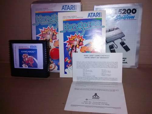 Kangaroo Para Atari 5200 Juego Original Completo, Único!!