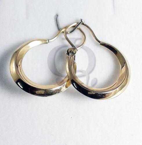 Aros Oro 18k 2,2grs Criollos Argollas 19mm Garantia