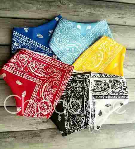 Baberos Bandanas Regulables Reversibles Pañuelos Chocolette