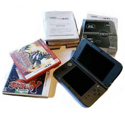 Nintendo 3ds Xl New Versión Japonesa + 2 Juegos Pokemón