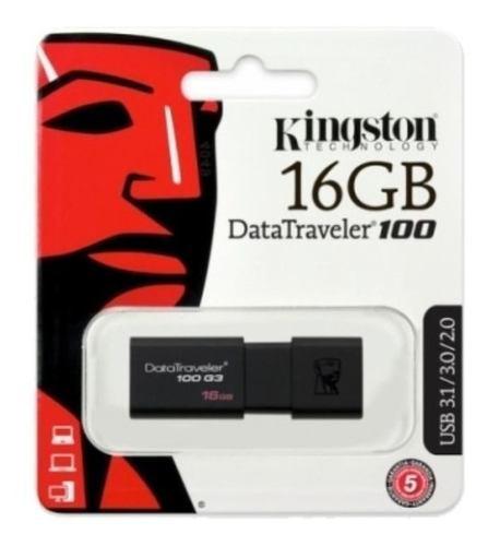 Pendrive Kingston 16gb Datatraveler Dt100 Usb 3.1 3.0 2.0