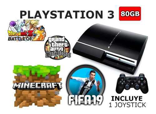 Playstation 3 Fat 80gb Juegos Incluidos Minecraft Mk Fifa19