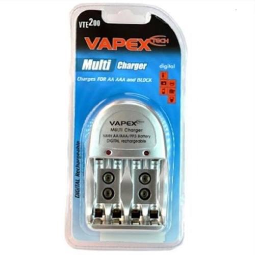 Vte 200 Cargador Bateria 9v 4 Pilas Aa Aaa Recargable Vapex