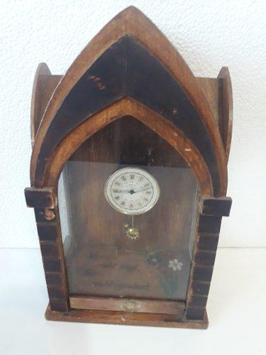 Antiguo Reloj Capilla Schmid 8 Días Germany (No Funciona)