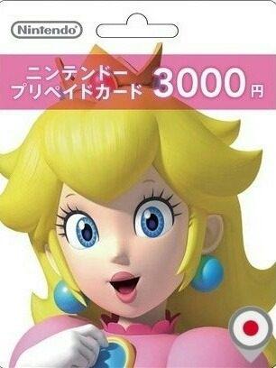 Nintendo Eshop Card 3000 ¥ Yen Japon Switch / 3ds / Wii U