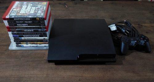 Ps3 Sony Playstation 3 160gb + 1 Joystick + 12 Juegos