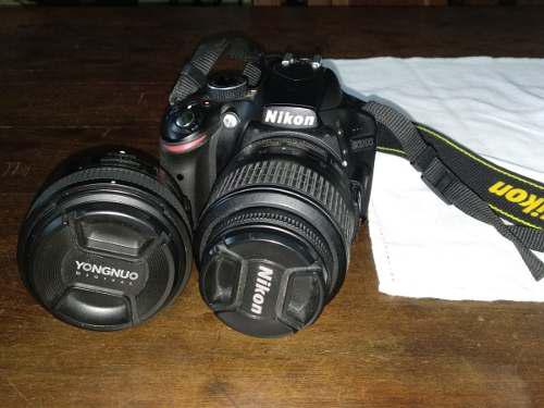 Camara Nikon D3200 + Lente 35 Mm F 2