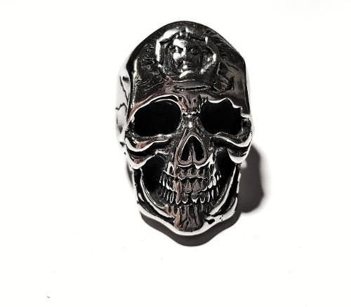 Anillo Craneo Calavera En Acero Quirurgico