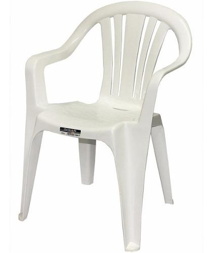 Silla Plastica Apilable Reforzada Garden Life Natal