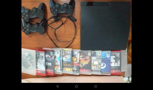 Playstation 3 Usada + 11 Juegos + 3 Controles