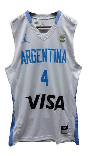 Camiseta Basquet Argentina Scola 4 Jordan Original !