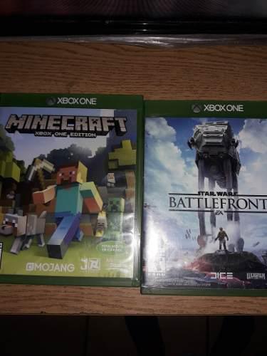 Vendo Juego De Xbox One, Minecraft Y Star Wars Battlefront