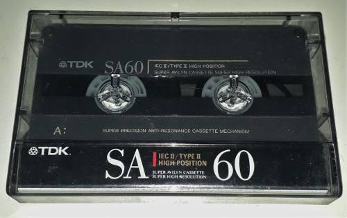 Cassette Tdk Sa60 Iec Ii Type Ii High Position Un Solo Uso