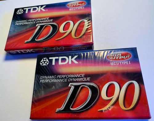 Cassettes Tdk D90 - Nuevos