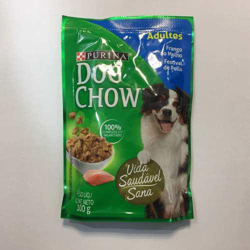 Dog Chow Pouch Festival D Pollo Perro Adulto 15 U Envcab S/c