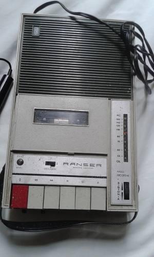 Grabador De Cassette + Radio Ranser C/ Microfono Funcionando