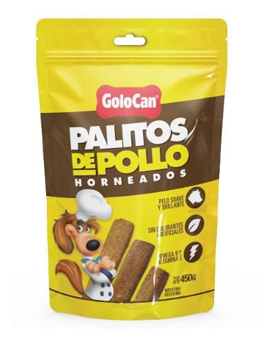 Snack Golocan Palitos De Pollo Horneados P/perros X450g