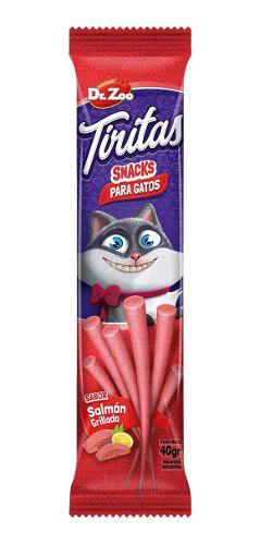 Tiritas Salmon Grillado Dr Zoo Premios Gatos 18u. X 40 Gs