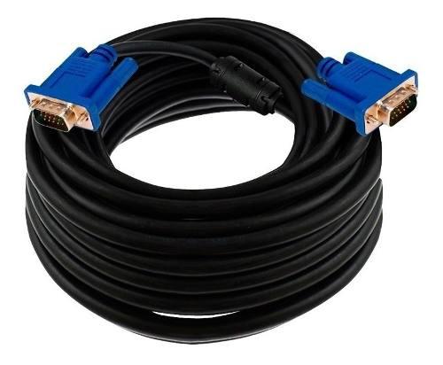 Cable Vga 10 Metros Con Doble Filtro Monitor Pc Proyector