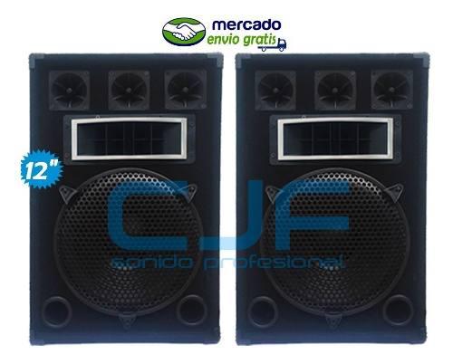 2 Parlantes 12 Pulg 3 Vias 400w Woofer 3 Tw Y Bocina..p Cjf