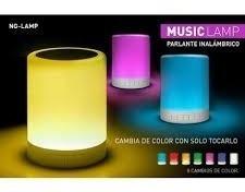 Parlante Bluetooth Lampara 7 Colores Audioritmica Touch Max