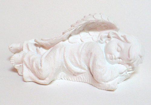 Figura En Yeso: Angel Acostado