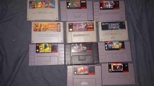 Lote Juegos Snes Super Nintendo