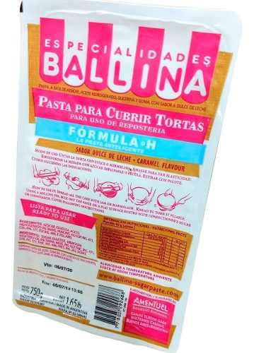 Pasta Ballina Formula H 750g Reposteria Decoracion Tortas