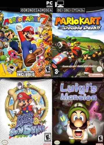 Colección Mario (4 Juegos) - Pc Digital Entrega Ya Gamecube