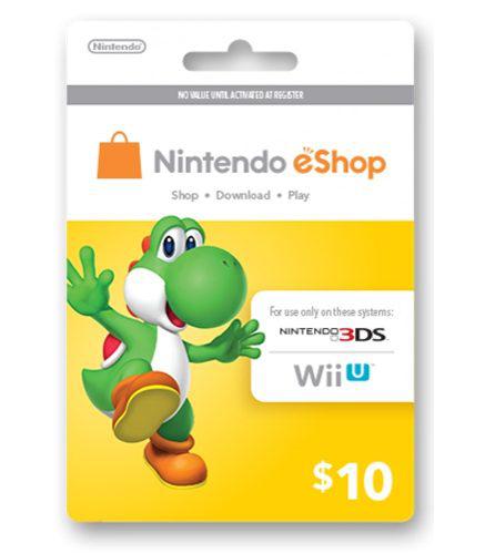 Nintendo Eshop $10 Nintendo Switch/3ds/wiiu