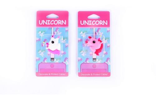 Deco Accesorio X12 Adorno Cable Celular Unicornio Sandia