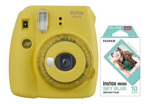 Camara Instax Mini 9 Amarilla Filtros Colores 1 Rollo Cuotas