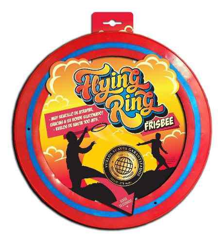 Flying Ring Frisbee - Borde Siliconado-vuelos Hasta 50 Mts