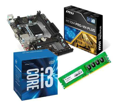 Combo Actualización Intel I3 7100 + H110m + 8gb