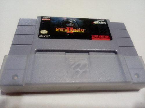 Juego Súper Nintendo Mortal Kombat 2 Impecable