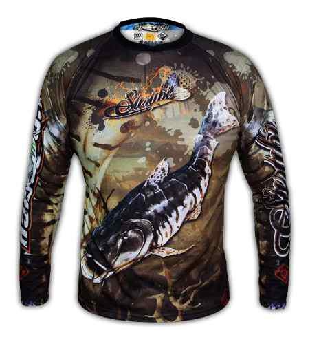 Remera Pesca Surubi Go Fish Uv Tela Secado Rapido + Llavero