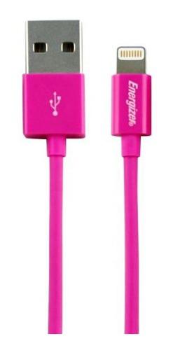 Cable Usb Lightning Energizer Para Apple iPhone 1,20m Rosa