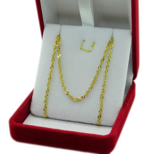 Cadena Singapur Oro 18k 60 Cm 3 Gramos Joyeria Esponda