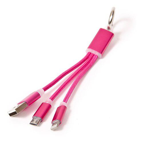 Cable Cargador De Celular Tablet Micro Usb Lightning Llavero