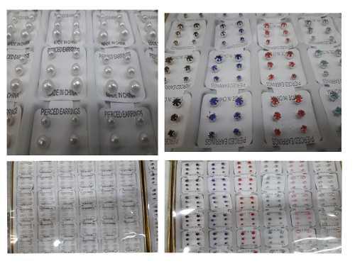 108 Pares Aros Aritos Perlas Strass X Mayor