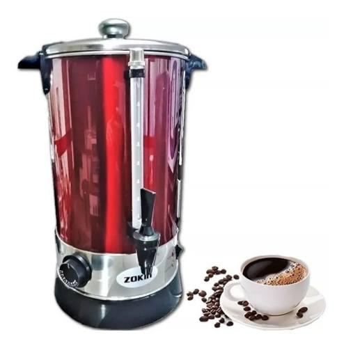 Cafetera Electrica 10lt Zokin Regulador Termostato Ac. Inox.