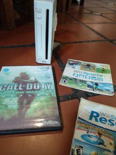 Wii Flasheada Con Tres Juegos Y 4 Fundas Silicona