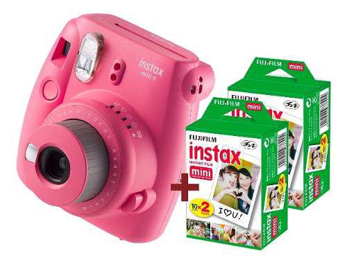 Camara Fujifilm Instax Mini 9 Pink Flamingo Rosa + 40 Fotos