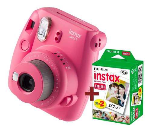 Camara Fujifilm Instax Mini 9 Rosa Flamingo + 20 Fotos