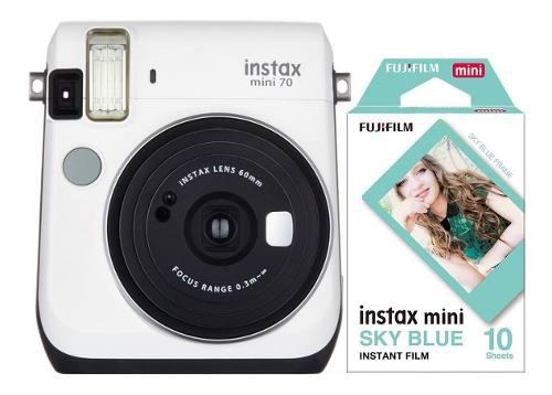 Cámara Fujifilm Instax Mini 70 Blanca 10 Fotos Cuotas