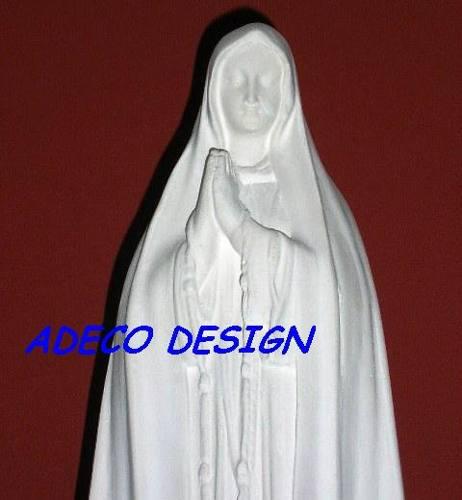 Escultura Estatua Virgen Fatima 59 Cemento Blanco Imagen