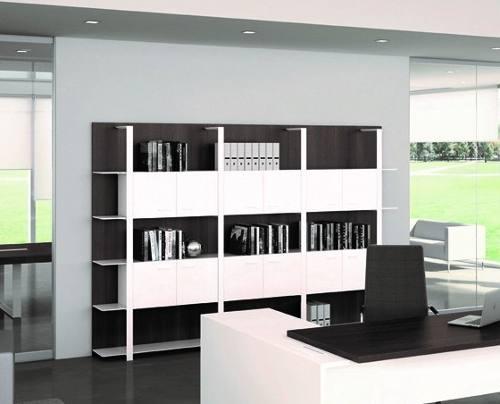 Mueble Biblioteca Puertas Oficina Auxiliar Ote Muebles