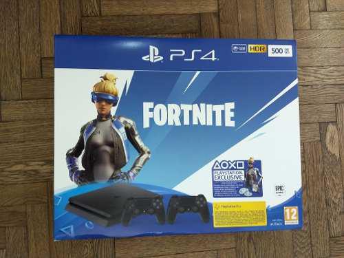 Playstation 4 - Ps4 - Nueva - 2 Controles - Fortnite Bundle