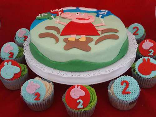 Combo Torta Y 12 Cupcakes Decorados Personalizados Caba