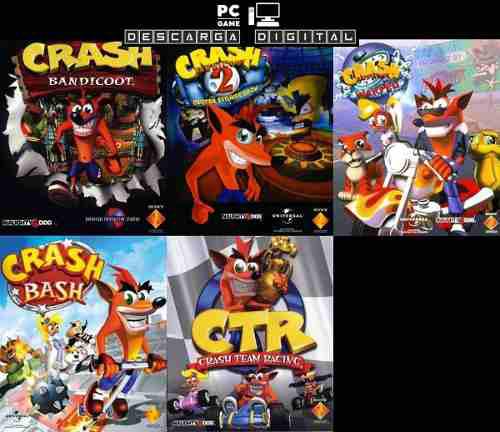 Crash Bandicoot (5 Juegos) Pc Digital Clasicos Ps1